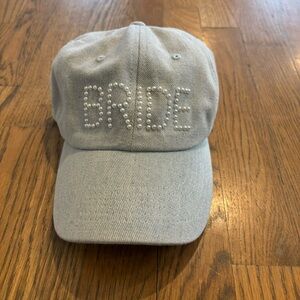 NWT Denim Bride Hat